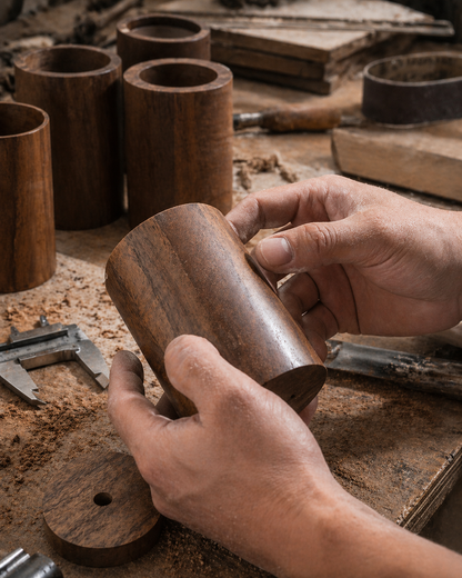 LUSÉVA Walnut Soap Dispenser